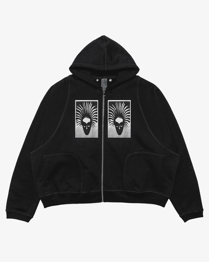 COPY ZIP HOODIE (BLACK)