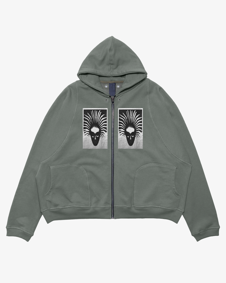 COPY ZIP HOODIE (SAGE)